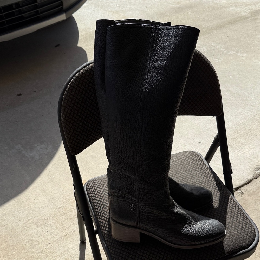 Tory Burch Black Over the Knee Boots